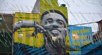 Moradores do bairro de Gabriel Jesus comemoram participação do jogador